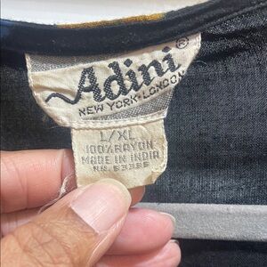 Adini Black and Multi Color 2 Piece Dress